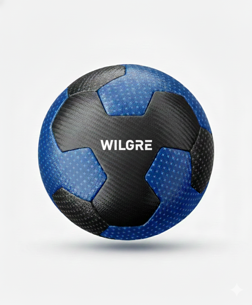Thermal-bonded professional soccer ball by Wilgre Industries for reduced water absorption