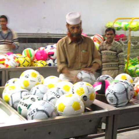 final quality check process for Wilgre Industries FIFA standard soccer balls