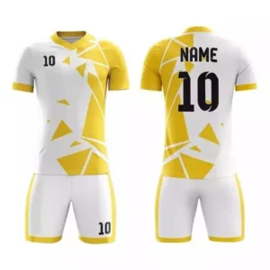 High-quality Interlock Polyester soccer uniform for training and match use.